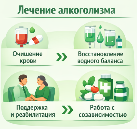 лечение алкоголизма в Котельниково этапы